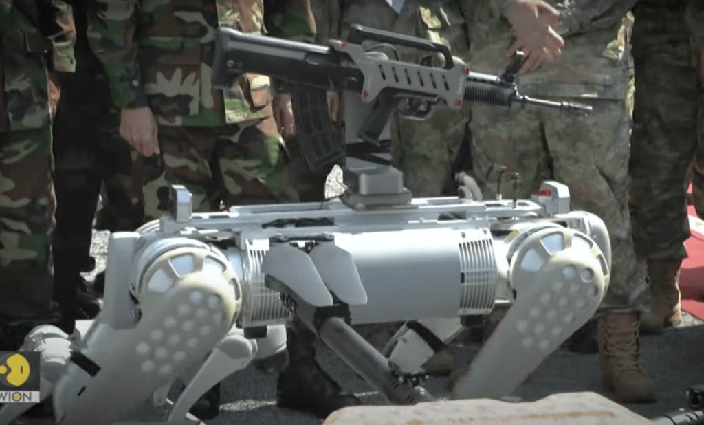 Chinese Military Unveils Futuristic Weapon: Machine Gun-Toting Robotic Dogs